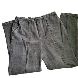 d & co| Black Elastic Waistband Womens Jeans Size L